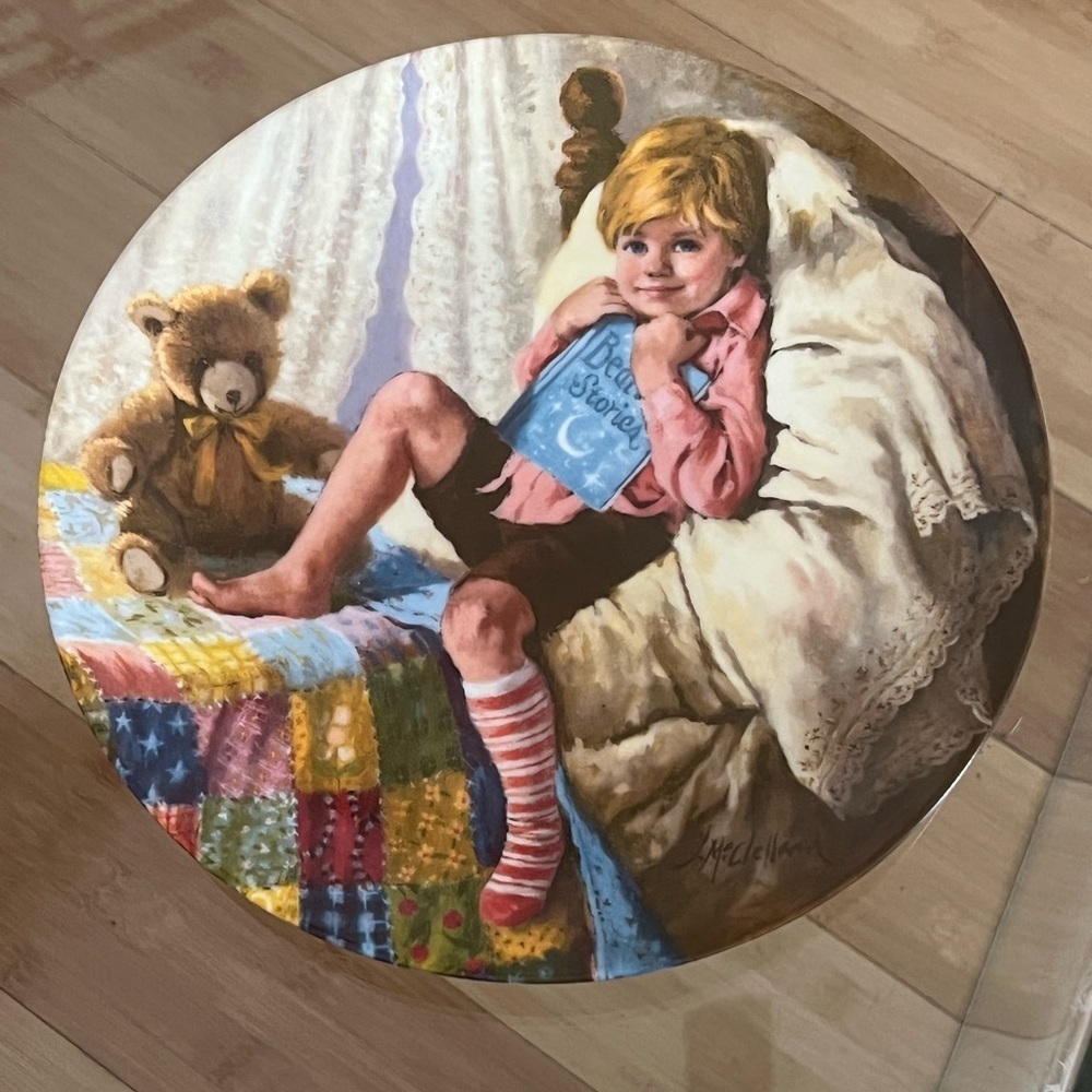 1982 Reco Collector 8.5" Plate "Diddle Diddle Dumpling" by John McClelland